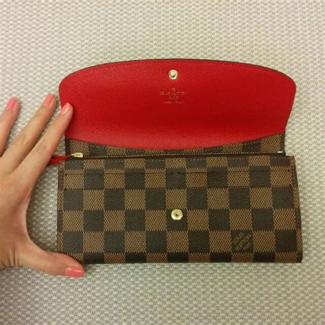 lv emilie wallet authentic